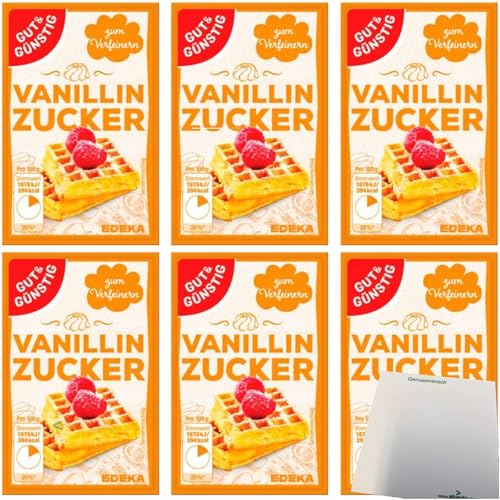 usy Bundle für Gut&Günstig Vanillinzucker 6er Pack (6x120g Beutel) + usy Block von usy