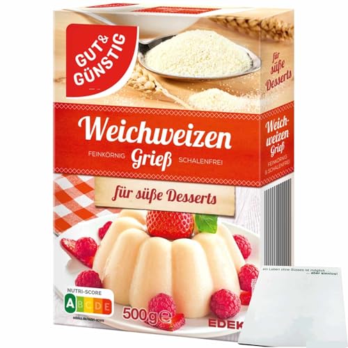 usy Bundle für Gut&Günstig Weichweizengriess (500g Packung) + usy Block von usy