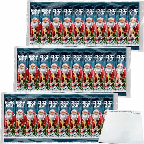 usy Bundle für Gut&Günstig Weihnachts-Schoko-Lolly Vollmilch 3er Pack (30 Stück, 3x150g Packung) + usy Block von usy