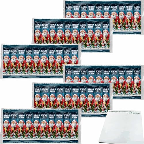 usy Bundle für Gut&Günstig Weihnachts-Schoko-Lolly Vollmilch 6er Pack (60 Stück, 6x150g Packung) + usy Block von usy