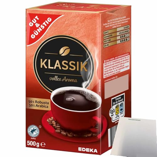 usy Bundle für Gut&Günsting Röstkaffee Klassik (500g Packung) + usy Block von usy