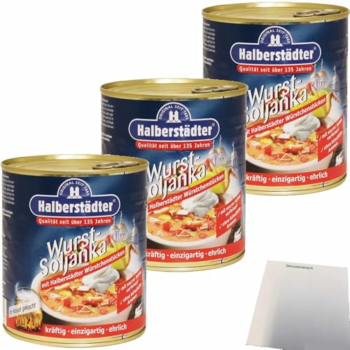 usy Bundle für Halberstädter Wurst-Soljanka 3er Pack (3x800ml Dose) + usy Block von usy