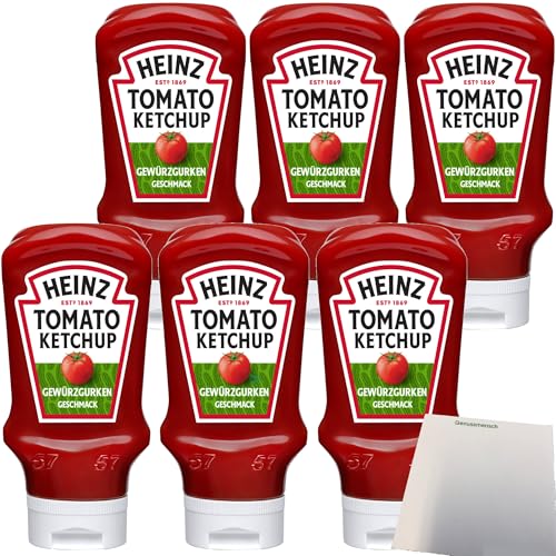 usy Bundle für Heinz Tomato Ketchup Gewürzgurken Geschmack 6er Pack (6x400ml) + usy Block von usy