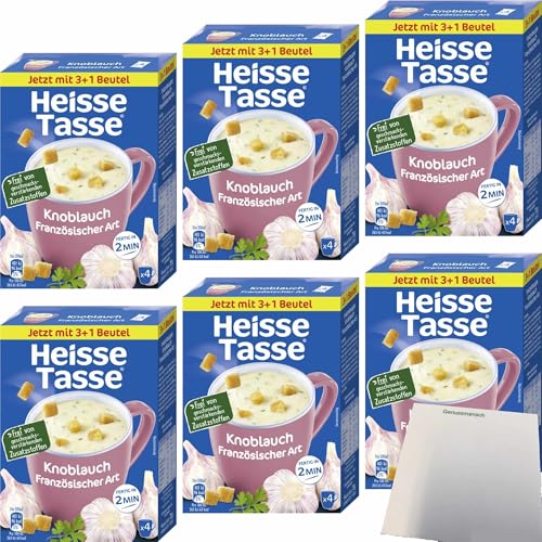 usy Bundle für Heisse Tasse Knoblauch Französischer Art Suppe 6er Pack (6x 4 Beutel a 19,5g) + usy Block von usy