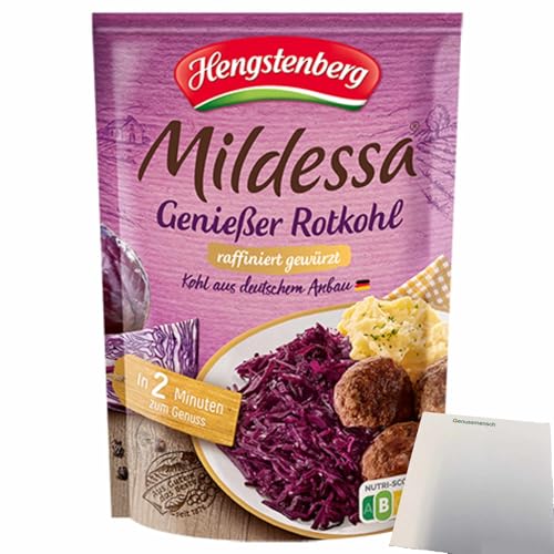 usy Bundle für Hengstenberg Mildessa Genießer Rotkohl (400g Beutel) + usy Block von usy