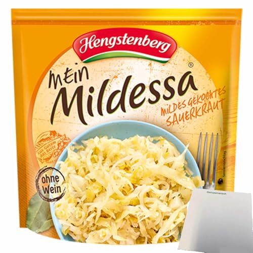 usy Bundle für Hengstenberg Mildessa Mildes Sauerkraut (150g Beutel) + usy Block von usy