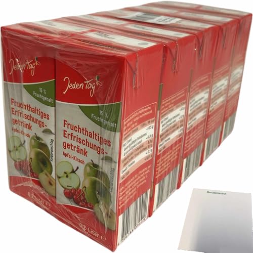 usy Bundle für Jeden Tag Apfel - Kirsch Fruchtsaftgetränk (10 x 0,2L Trinkpäckchen) + usy Block von usy