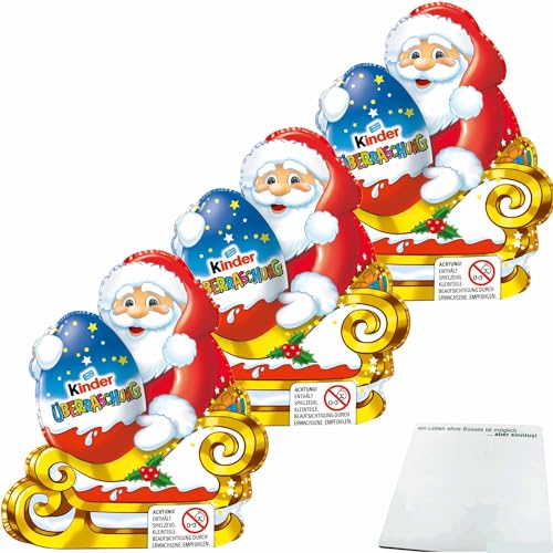 usy Bundle für Kinder Überraschung Weihnachtsmann mit Ü-Ei 3er Pack (3x75g) + usy Block von usy