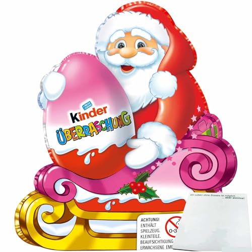 usy Bundle für Kinder Überraschung Weihnachtsmann mit Ü-Ei Rosa (75g) + usy Block von usy