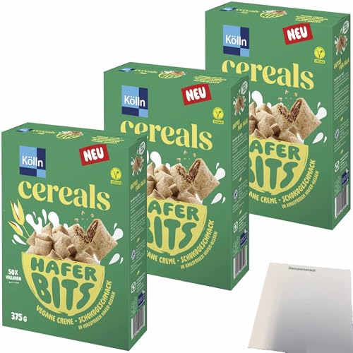 usy Bundle für Kölln Cereals Hafer Bits Schoko 3er Pack (3x375g Packung) + usy Block von usy