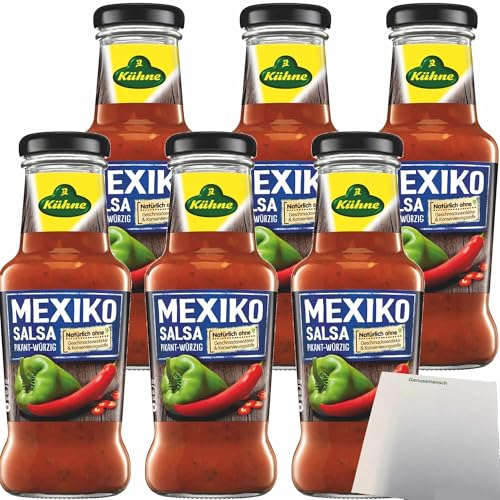 usy Bundle für Kühne Mexico-Sauce pikant-würzig 6er Pack (6x250ml Flasche) + usy Block von usy