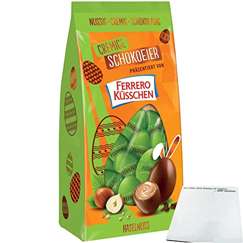 usy Bundle für Küsschen Cremige Schokoeier mit Haselnuss (100g Tüte) + usy Block von usy