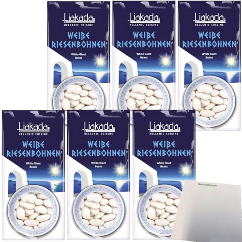 usy Bundle für Liakada Weiße Riesenbohnen 6er Pack (6x500g Beutel) + usy Block von usy