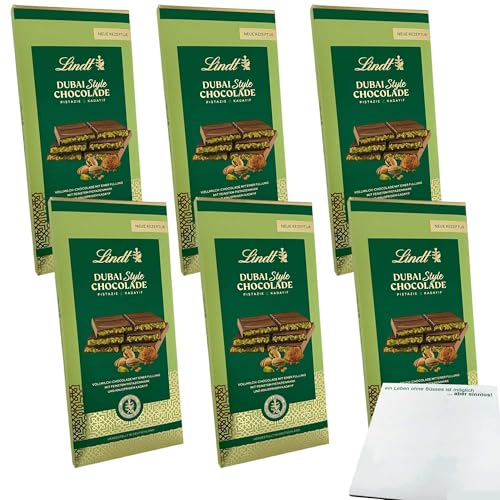 usy Bundle für Lindt Dubai Style Chocolade 6er Pack (6x145g Tafel) + usy Block von usy