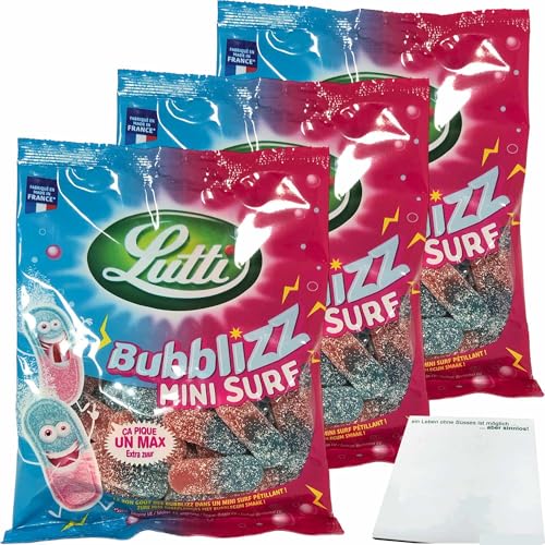 usy Bundle für Lutti Bubblizz Mini Surf 3er Pack (3x180g Packung) + usy Block von usy