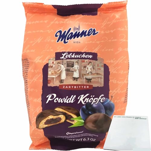 usy Bundle für Manner Lebkuchen Powidl Knöpfe (180g Packung) + usy Block von usy