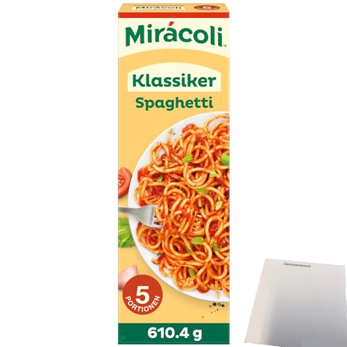 usy Bundle für Miracoli Spaghetti mit Tomatensauce Klassiker 5 Port. Packung (610,4g) + usy Block von usy