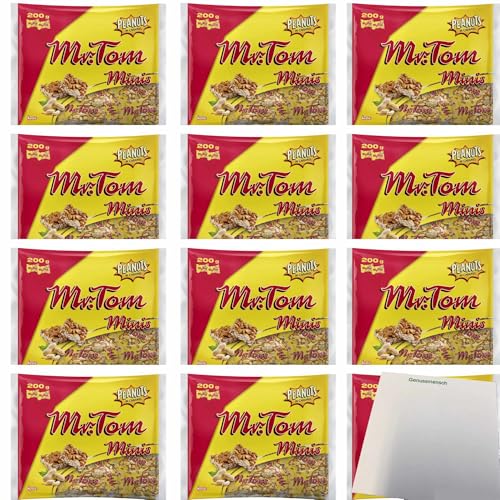 usy Bundle für Mr. Tom minis Erdnuss 12er Pack (12x200g Riegel) + usy Block von usy