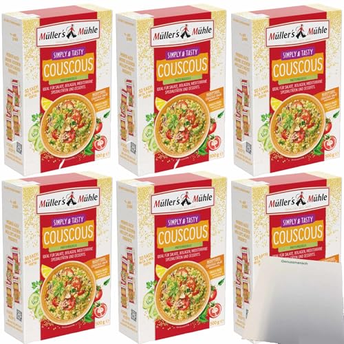 usy Bundle für Müller´s Mühle Couscous mittelgroß 6er Pack (6x500g Packung) + usy Block von usy