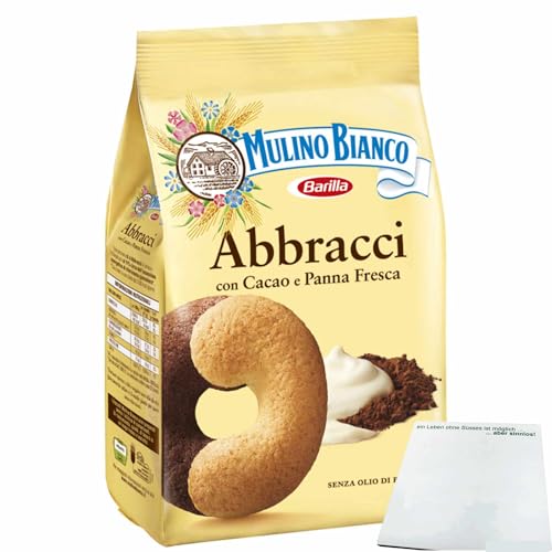 usy Bundle für Mulino Bianco Abbracci Kekse mit Sahne und Kakao (350g Beutel) + usy Block von usy