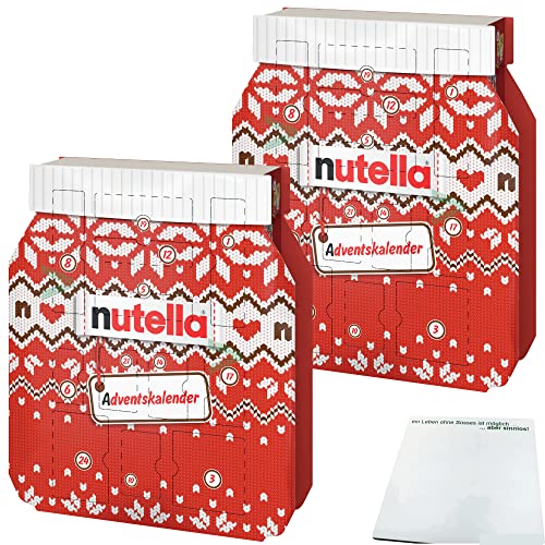 usy Bundle für Nutella Adventskalender 2er Pack (2x528g Packung) + usy Block von usy