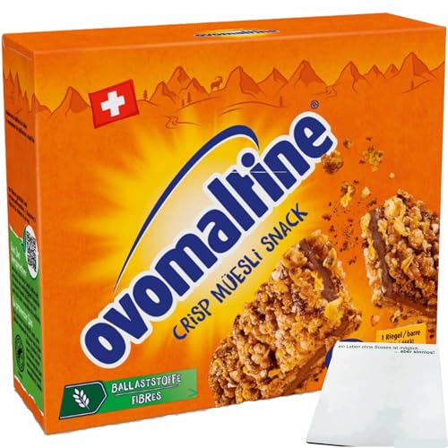 usy Bundle für Ovomaltine Crisp Müsli Snack (6x25g Packung) + usy Block von usy