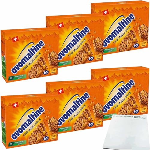 usy Bundle für Ovomaltine Crisp Müsli Snack 6er Pack (36x25g Packung) + usy Block von usy