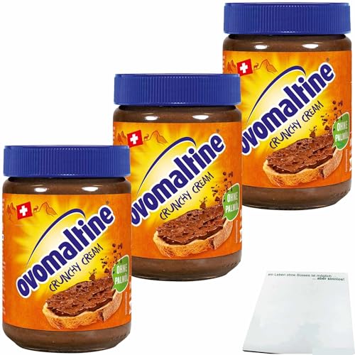 usy Bundle für Ovomaltine Crunchy Cream 3er Pack (3x380g Glas) + usy Block von usy