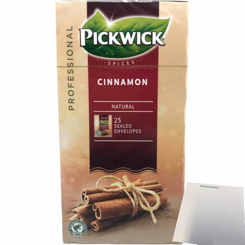 usy Bundle für Pickwick Professional Teebeutel Cinnamon 25 Beutel á 1,6g Vakuumverpackt (schwarzer Tee mit Zimt) + usy Block von usy