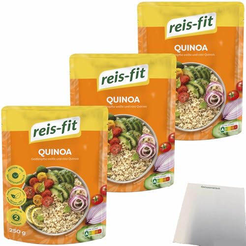 usy Bundle für Reis-Fit Express Reis Quiona 3er Pack (3x250g Packung) + usy Block von usy