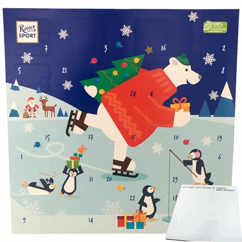 usy Bundle für Ritter Sport Adventskalender Quadrat (347g Packung) + usy Block von usy