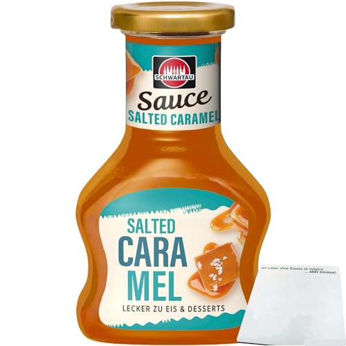 usy Bundle für Schwartau Dessert Sauce Salted Caramel (125ml Flasche) + usy Block von usy