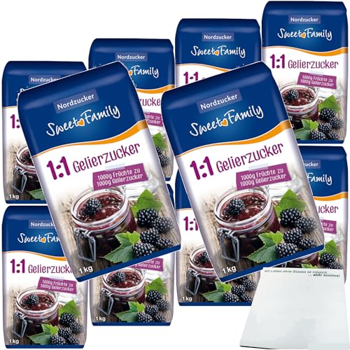 usy Bundle für Sweet Family Gelierzucker 1:1 VPE (10x1kg Packung) + usy Block von usy