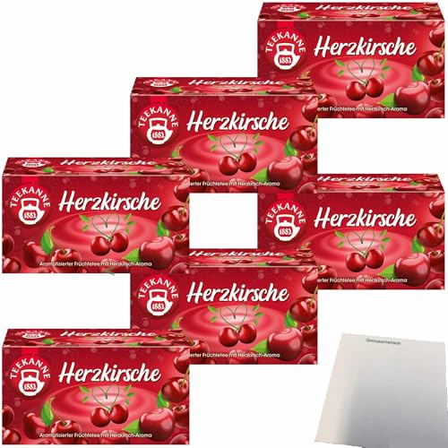 usy Bundle für Teekanne Früchtetee Herzkirsche 6er Pack (6x45g Packung) + usy Block von usy