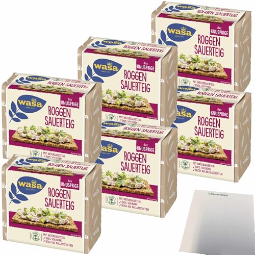 usy Bundle für Wasa Knäckebrot Roggen traditionell 6er Pack (6x235g Packung) + usy Block von usy