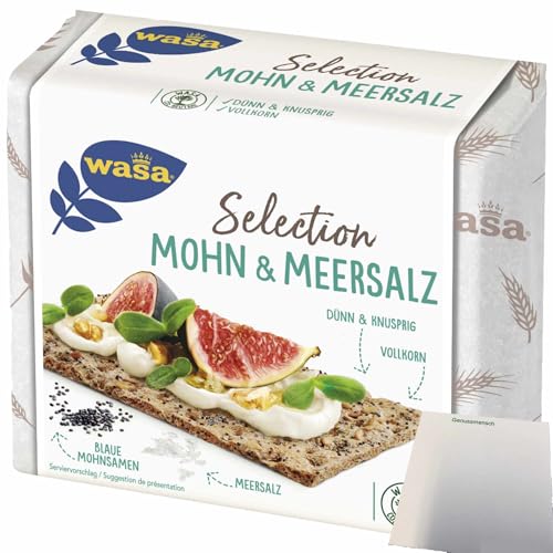 usy Bundle für Wasa Selection Mohn & Meersalz (245g Packung) + usy Block von usy