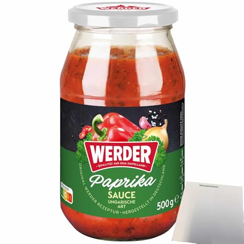 usy Bundle für Werder Paprika Sauce ungarische Art (500g Glas) + usy Block von usy