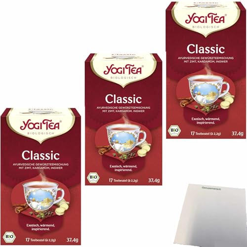 usy Bundle für Yogi Tea Classic 3er Pack (3x17x2,2g Packung) + usy Block von usy