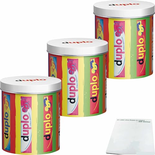 usy Bundle für duplo Design Dose mit 24 Riegeln Motiv: 60s Duplo 3er Pack (3x436,8g Dose) + usy Block von usy