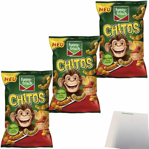 usy Bundle für funny frisch Chitos Chili Cheese Style 3er Pack (3x80g Packung) + usy Block von usy