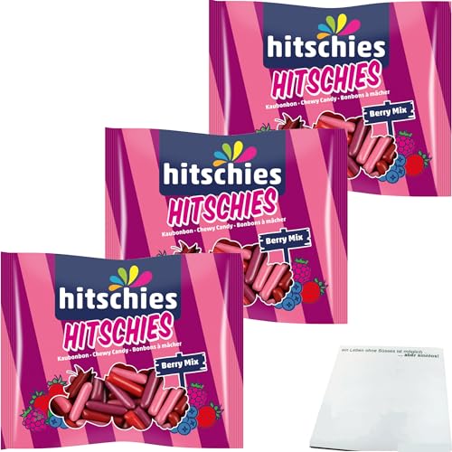 usy Bundle für hitschies Berry Mix Kaubonbon 3er Pack (3x210g Packung) + usy Block von usy