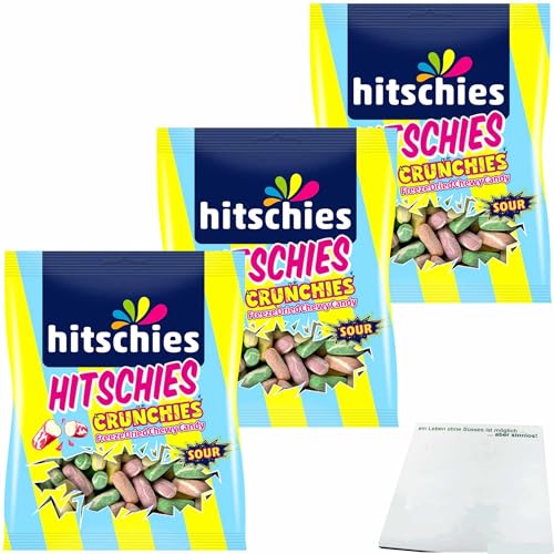 usy Bundle für hitschies Crunchies Sour Mix 3er Pack (3x75g Beutel) + usy Block von usy