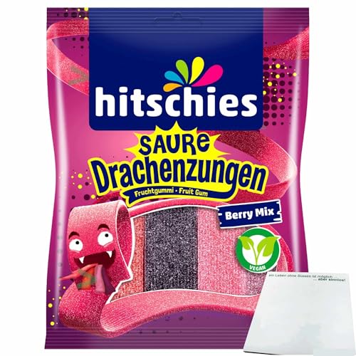 usy Bundle für hitschies Saure Drachenzungen Berry Mix (125g Packung) + usy Block von usy