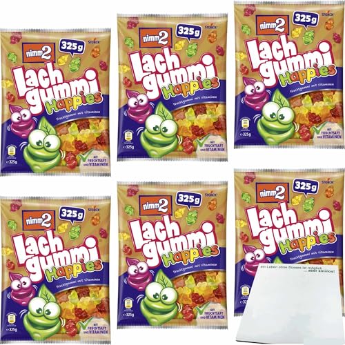 usy Bundle für nimm2 Lachgummi Happies 6er Pack (6x325g Packung) + usy Block von usy