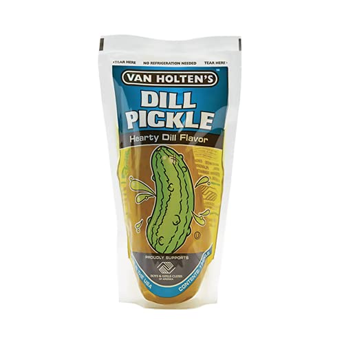 Van Holten Jumbo-Essiggurke in einem Beutel – herzhafter Dillgeschmack – American Pickles – fettfrei – glutenfrei von van holten