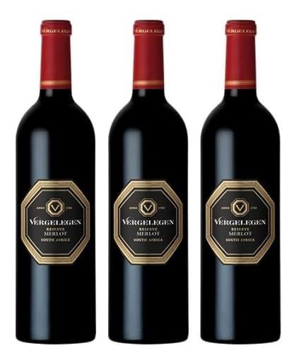 3x 0,75l - 2019er - Vergelegen - Reserve - Merlot - Stellenbosch W.O. - Südafrika - Rotwein trocken von vergelegen