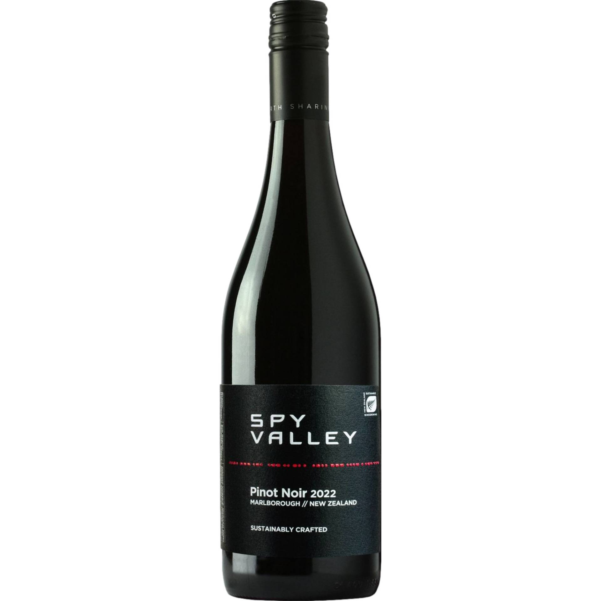 Spy Valley Pinot Noir, Marlborough, Marlborough, 2022, Rotwein von vinabonus GmbH - Simmedenweg 40 34134 Kassel - DE