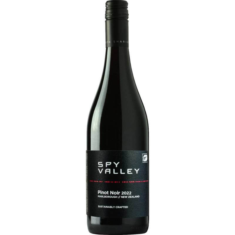 Spy Valley Pinot Noir, Marlborough, Marlborough, 2022, Rotwein von vinabonus GmbH - Simmedenweg 40 34134 Kassel - DE