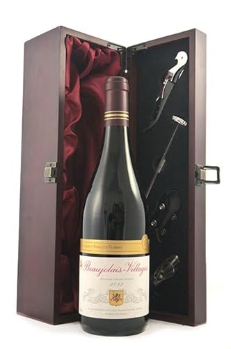 Beaujolais Villages 2022 Augustin Florent (Red wine) in einer Geschenkbox, da zu 4 Weinaccessoires, 1 x 750ml von vintagewinegifts