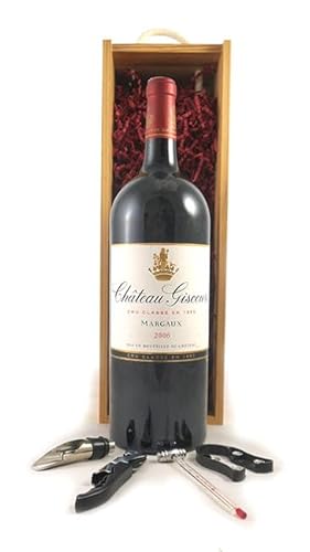 Chateau Giscours 2006 Grand Cru Classe Margaux (Red wine) MAGNUM in einer Geschenkbox, da zu 4 Weinaccessoires, 1 x 1500ml von vintagewinegifts